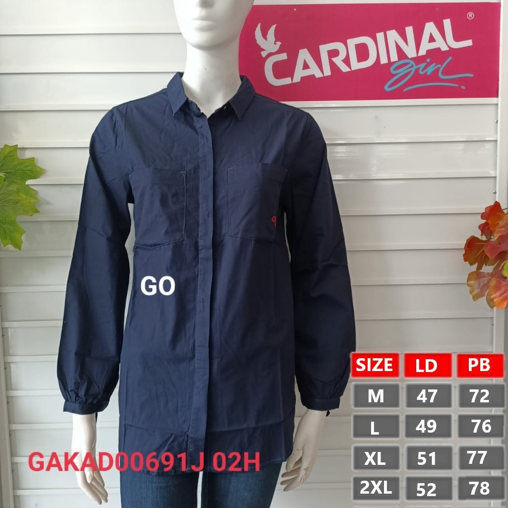 BB CARDINAL GIRL CB Kemeja, Atasan, Hem Lengan Panjang Wanita