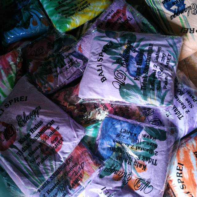 Sprei lukis bali rijek 180x200  MURAH