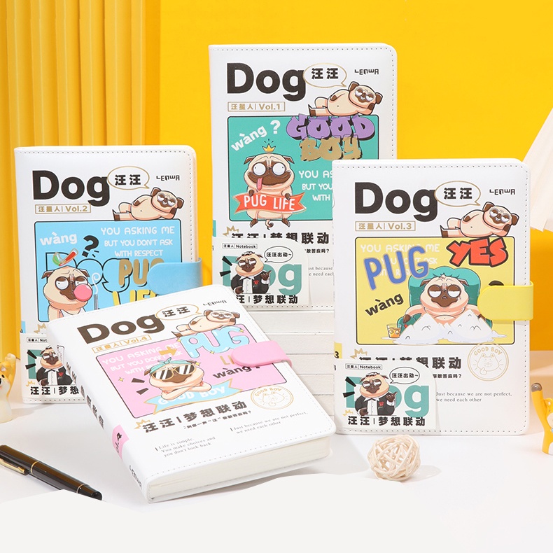 

Diary Lenwa B6 PU Wang Dog