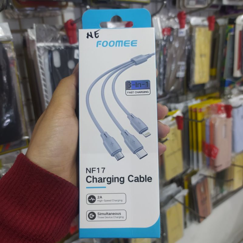 USB Cable 3 in 1 fast charging