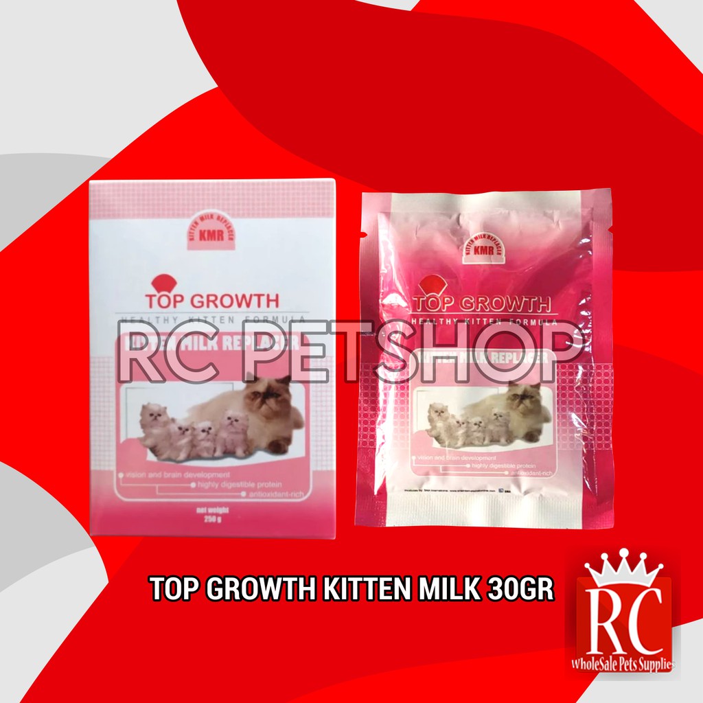 Top Growth Kitten Cat Milk Susu Anak Kucing Sachet 30 Gram