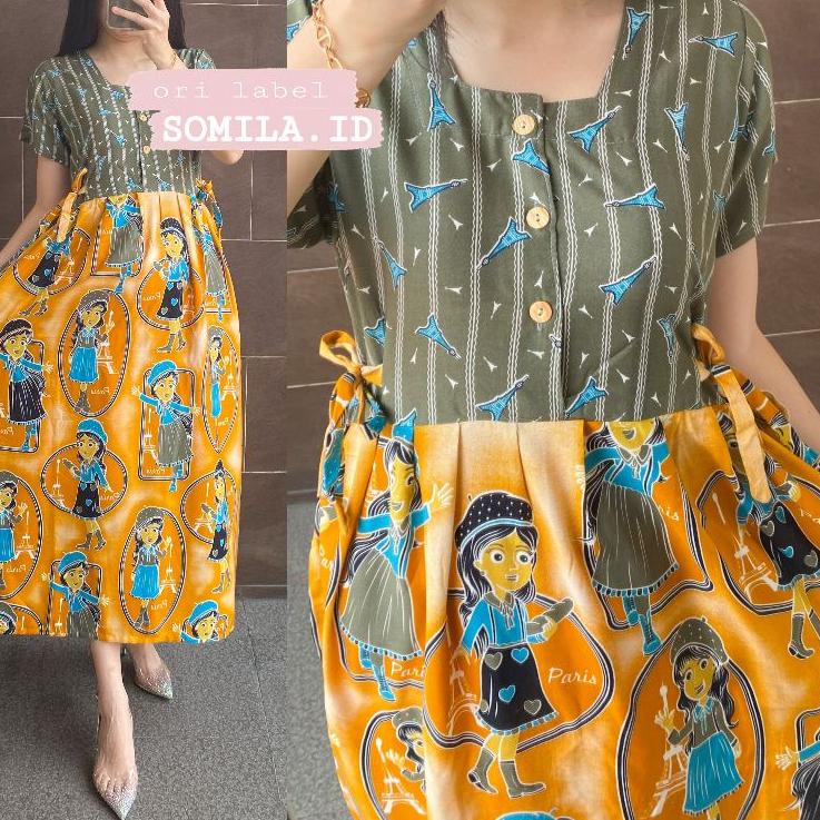 [OL1289] GROSIR DASTER SOMILA.ID  BUSUI CHIBI SERUT BATIK BU TEJO EIFFEL 854NEW