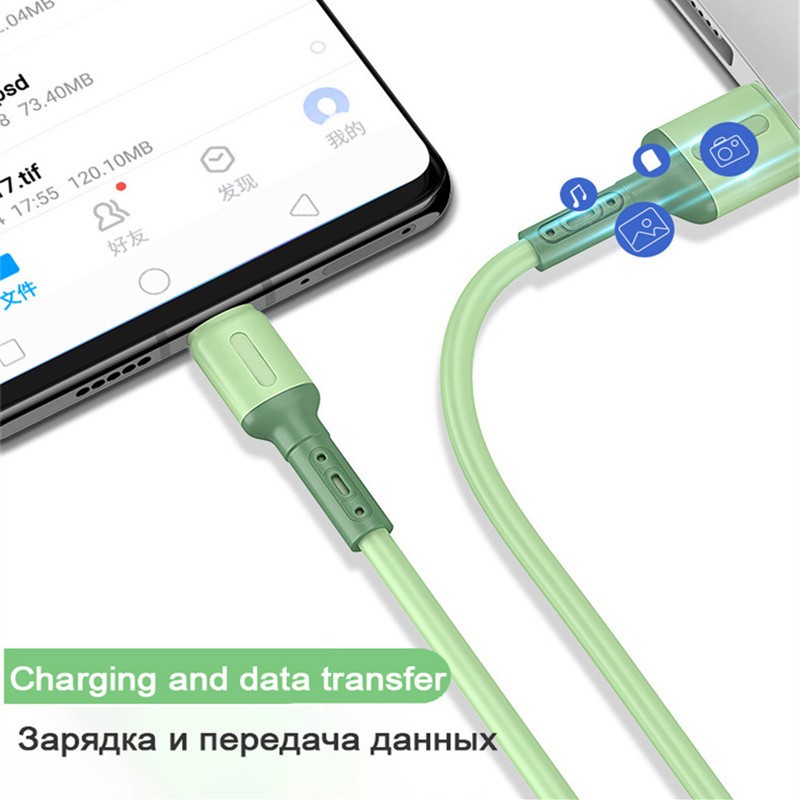 Kabel data / Fast Charging Micro USB / Type C Untuk Apple / Android