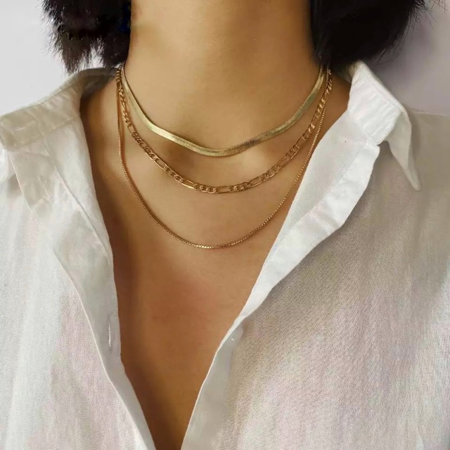 Ark.co - Rimini (regular ; thin) layer necklace kalung rantai statement tumpuk