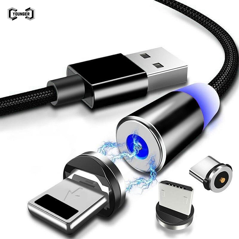 Kabel Data / Charger Magnetik Fast Charging 360o Panjang 1M / 2M Untuk Android