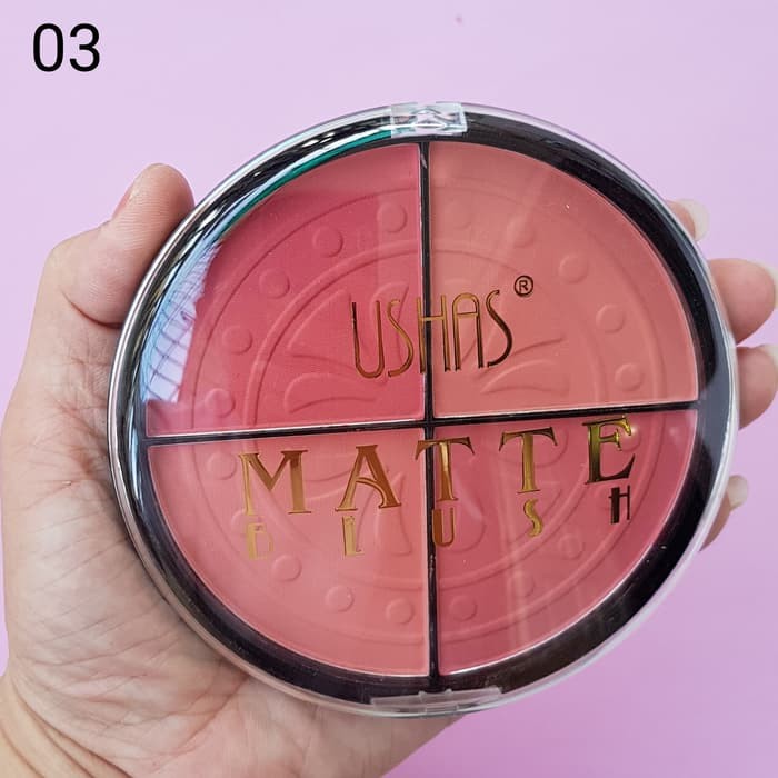 BLUSH ON USHAS BLUSH MATTE OIL CONTROL 4 WARNA 2263 USHAS BPOM