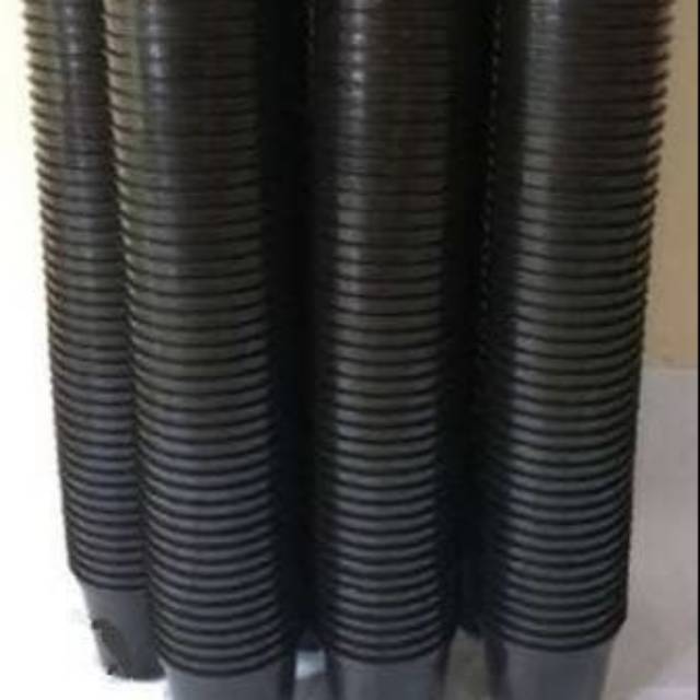 Pot Bibit Plastik 8 cm (Hitam)