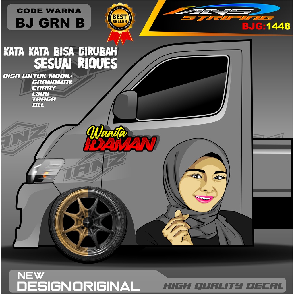 STIKER DECAL PINTU GRANMAX / DECAL PINTU L300 / STIKER MOBIL PICK UP