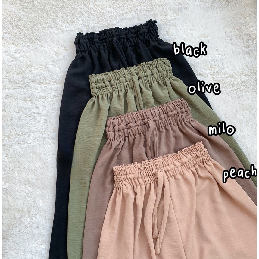 BEFAST - ZFS OOTD Wanita Setelan RILA / RUBYY HIGHWAIST SETS CRINCLE DIJUAL TERPISAH / Setelan Terbaru / Set Terpisah Kekiniaan Remaja Wanita / Trendy / Termurah / OOTD Ala Style Korean Wanita / Celana Kulot / Blouse Lengan Panjang