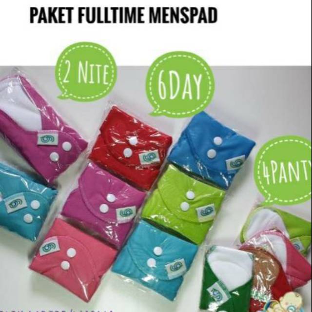 Paket Hemat  pembalut kain Menstrual pad GG menspad
