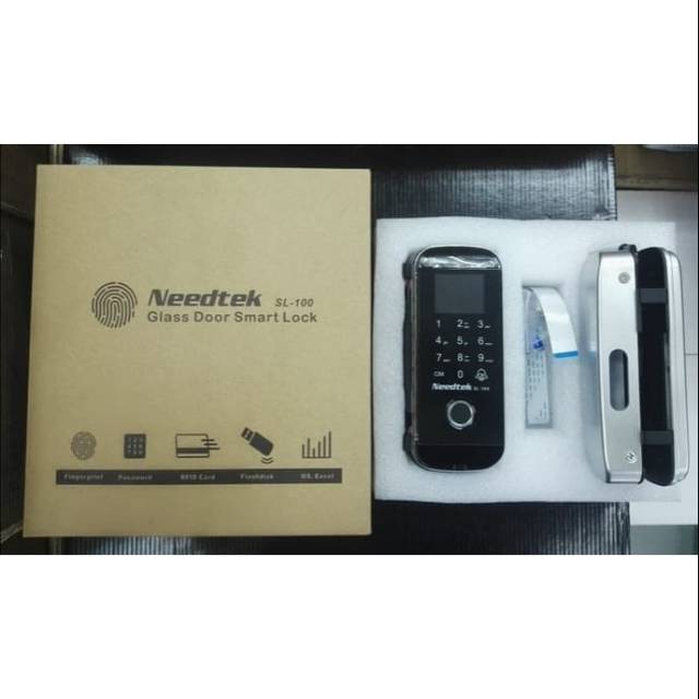 Access Control Needtek SL100 Glass Door Smart Lock Akses Door