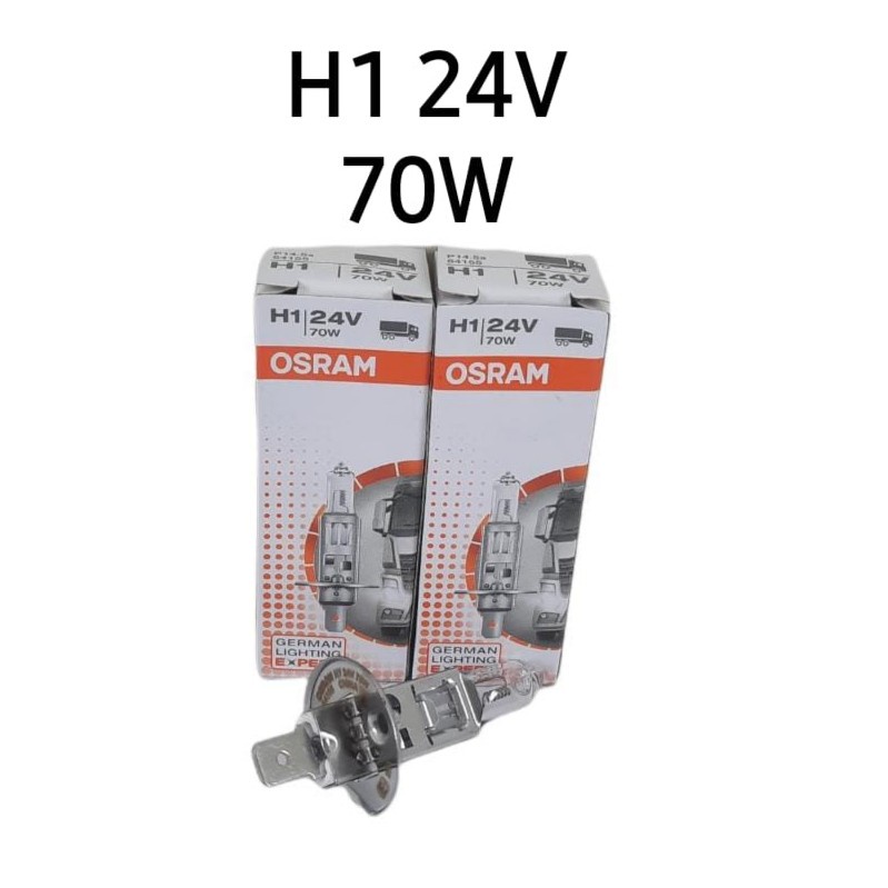 OSRAM H1 H-1 24V 70W Bohlam Lampu Fog Lamp Foglam Headlamp Halogen