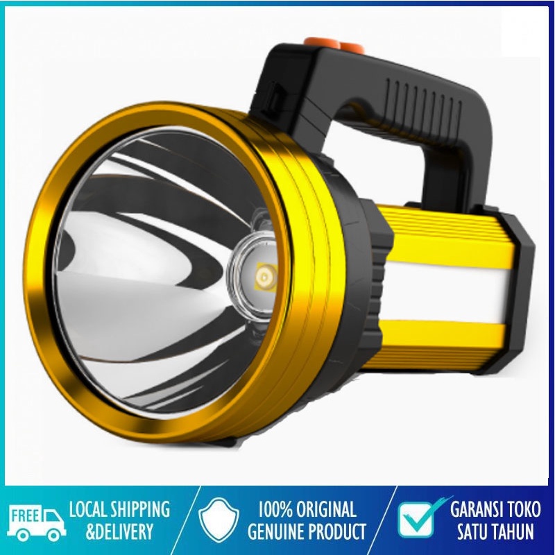 Senter LED Super Terang Senter LED Super Terang Tahan Air IPx4 45  Senter Multifungsi Power Bank  Multifungsi IPX4 Tahan air Power Bank Lampu Senter In Stock