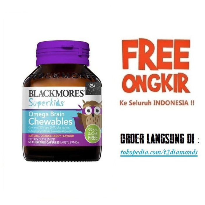 Produk Terbaru - Blackmores Superkids Super Kids Kid Omega Brain Chewable 50 Caps
