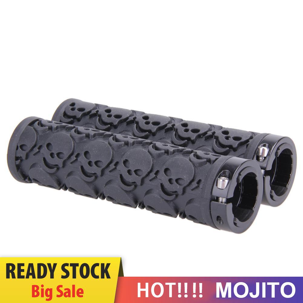 MOJITO Skull Mountain Bikes Bicycles Lockable Handlegrip Handlebar Grips Sleeve