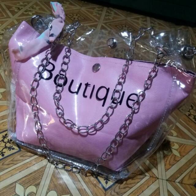 Tas boutique transparan