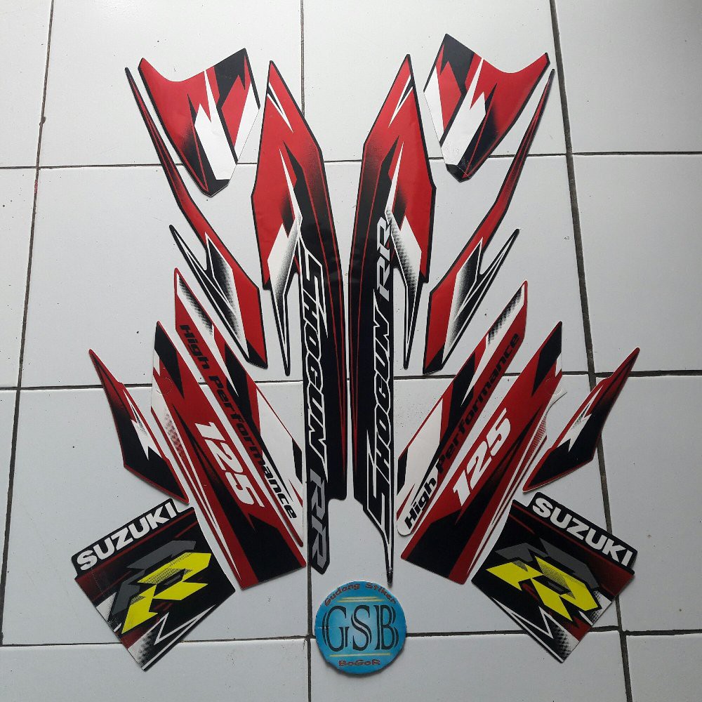 Variasi Striping Motor Shogun Rr 125 2007 Merah Shopee Indonesia