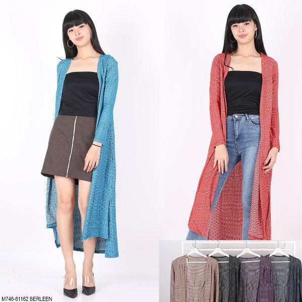Promo cardigan motif kotak  cardigan warna panjang cardigan premium cewe  cardigan panjang halus