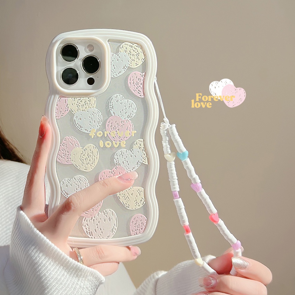 Soft Case TPU Shockproof Frame Gelombang Untuk iPhone 13pro 13prm 11 7Plus 8Plus Xr XS 13 12pro Max