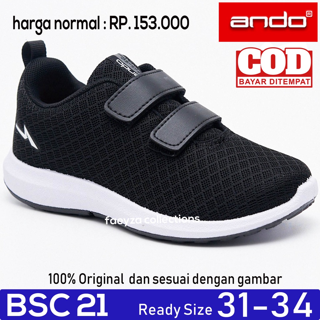 SEPATU SEKOLAH ANAK LAKI LAKI PEREMPUAN SD SMP SEPATU ANDO BSC 21 KETS