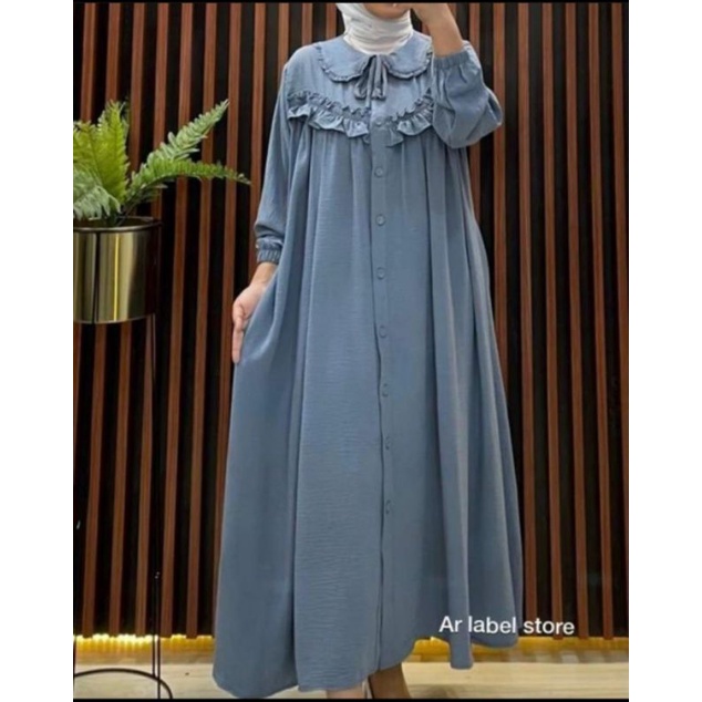 Hanum maxi dress / Gamis Airflow Import/ Fashion muslimah