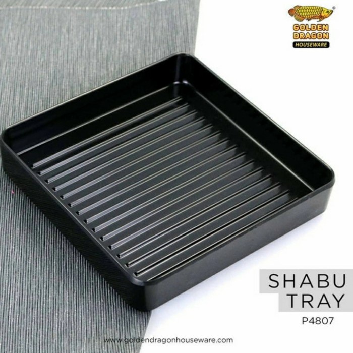 

Premium Piring Shabu/ Shabu Tray/Piring Shabu Daging Susun Golden Dragon P4807 - Hitam Murah