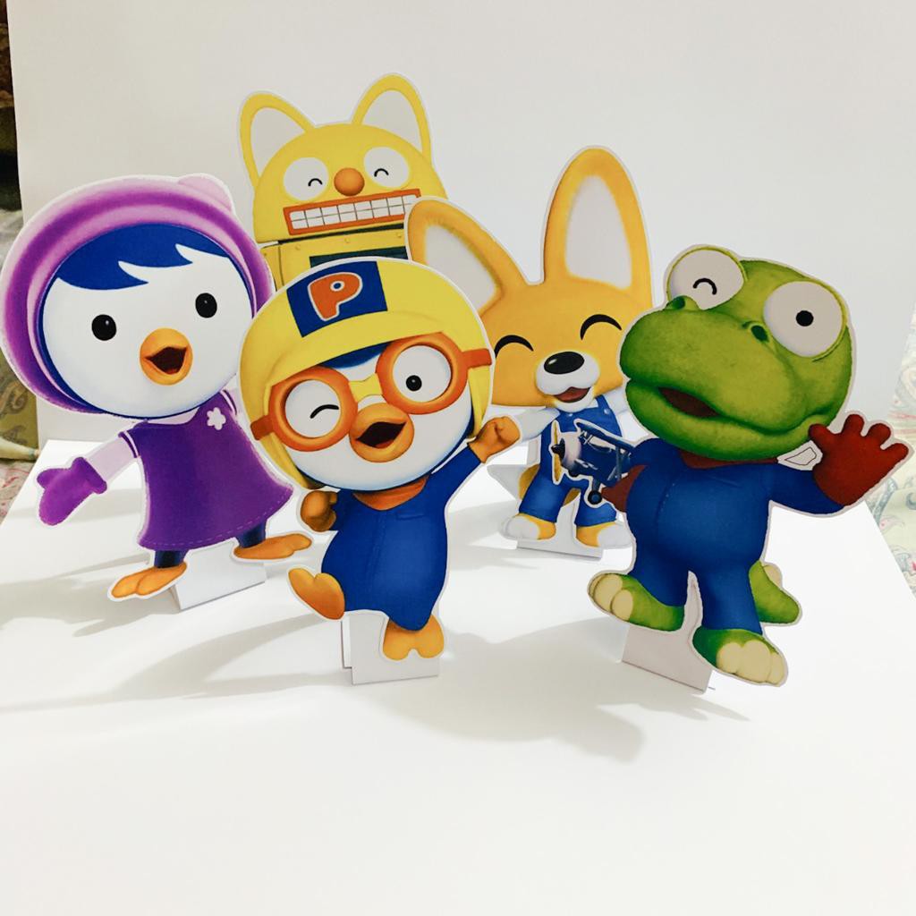 Pororo Standing Table Birthday / Hiasan Dessert Table Ulang Tahun