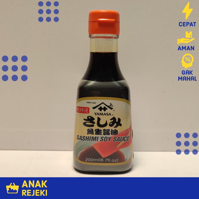 

Yamasa Sashimi Soy Sauce 200ml - Kecap Saus Sushi Sashimi Shoyu Jepang