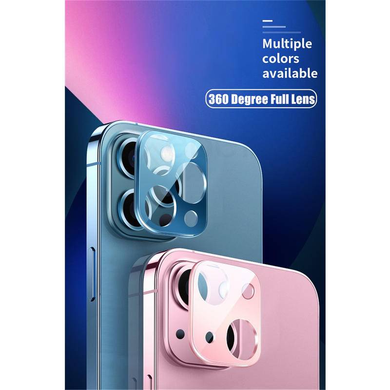 Pelindung Lensa Kamera Tempered Glass Hd Warna Permen Untuk Iphone 13 Pro Max 13