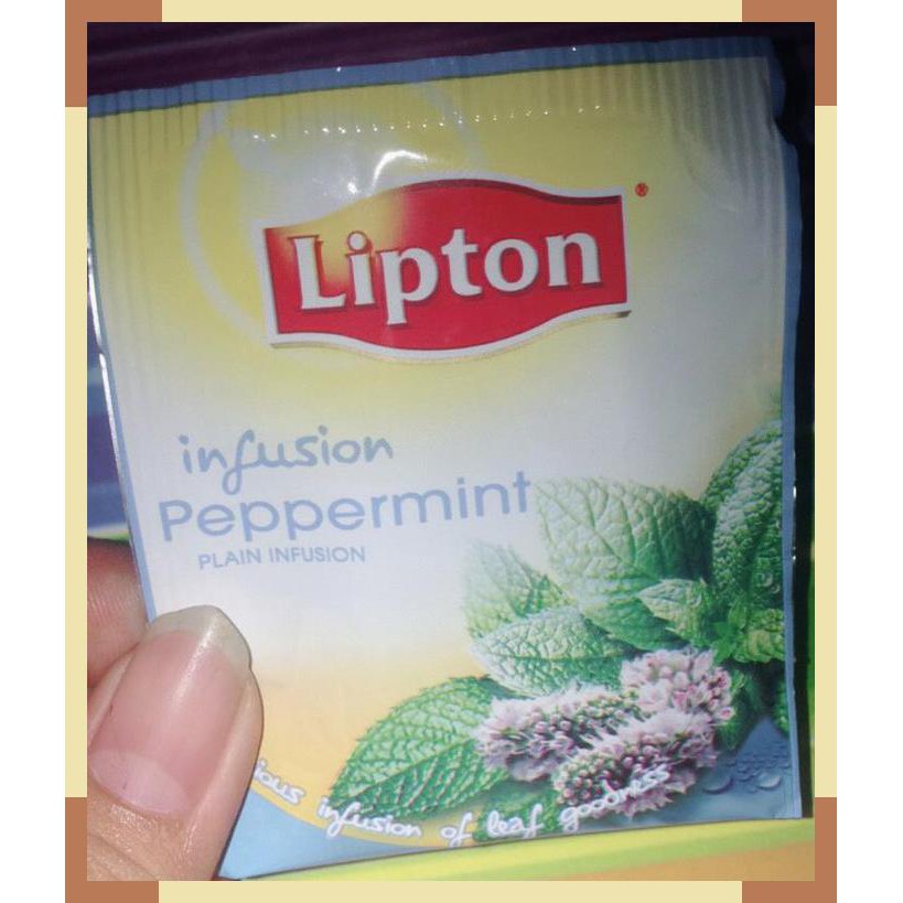 

Lipton infusion peppermint per sachet 2 gram