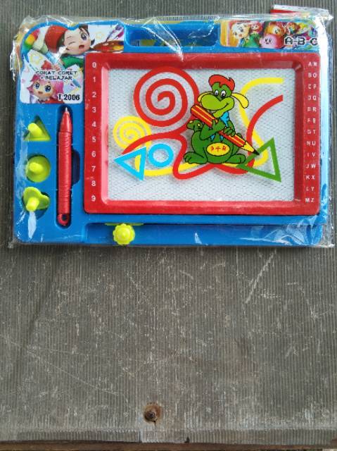 MAINAN ANAK CEWEK COWOK PEREMPUAN LAKI-LAKI PAPAN TULIS MAGNET BELAJAR MENULIS EDUKASI-2