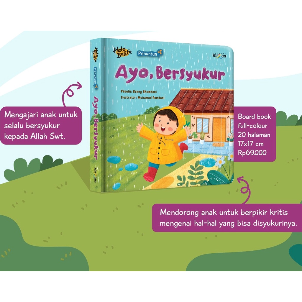 [Mizan] Halo Balita Seri Penuntun Ayo, Bersyukur (Boardbook)-1