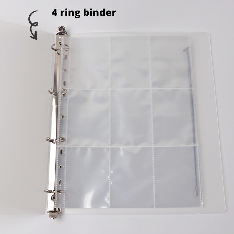 A4 Binder 9 Pocket sleeves 2 Pocket sleeves KPOP Photocard Binder Album PP Inners Pages