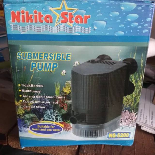 Aquarium Ikan Hias Air Laut Tawar Internal Filter Nikita Star Ns