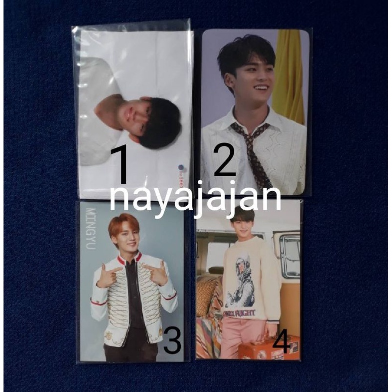 Photocard mingyu trading card mingyu