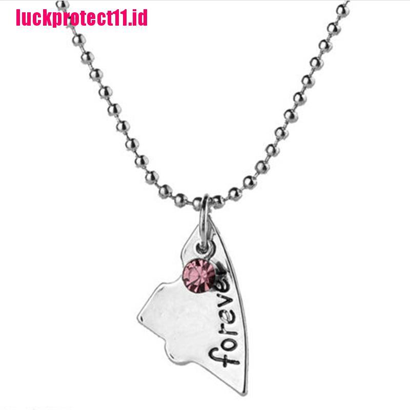 【LUCK】Hot Sale Puzzle Love Heart Friendship Necklace Best Friends Forever And Ever