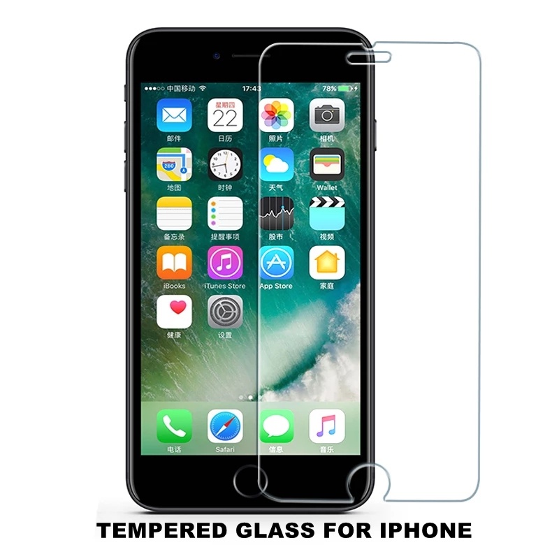 Pelindung Layar Tempered Glass Untuk iPhone 13 Pro MAX 11 Pro MAX 12 Pro MAX iX XS XR XS MAX 7 8 Plus 6 7 8 5s