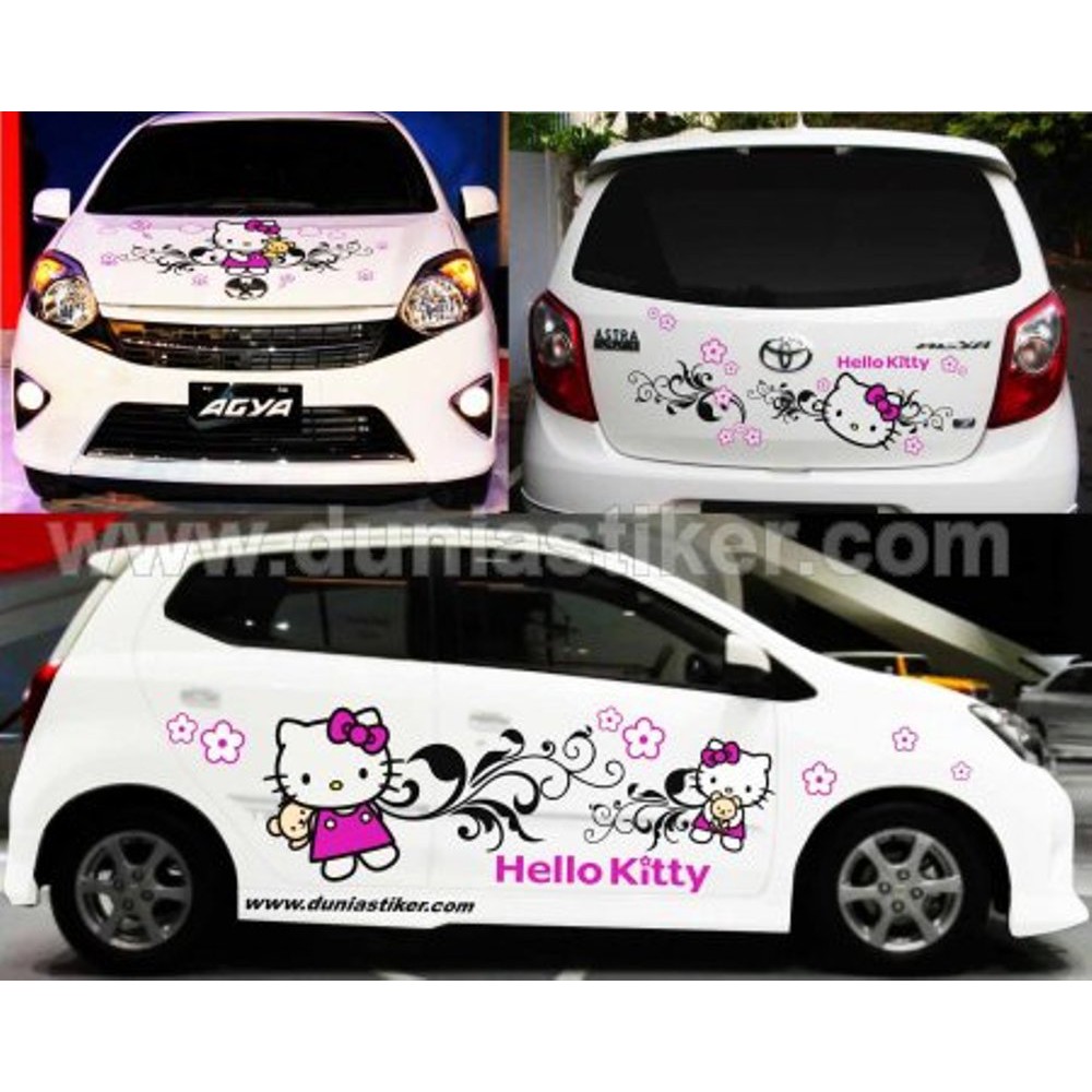 Cutting Sticker Mobil Hello Kitty TERLARIS Shopee Indonesia