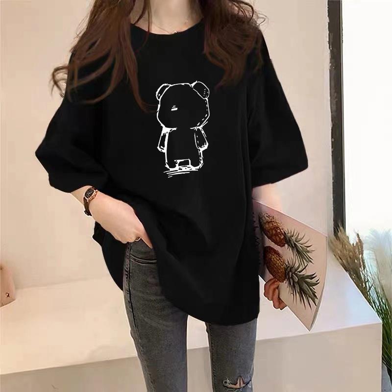 KAOS OVERSIZE WANITA | KAOS OVERSIZE KOREA BEAR FIT XL