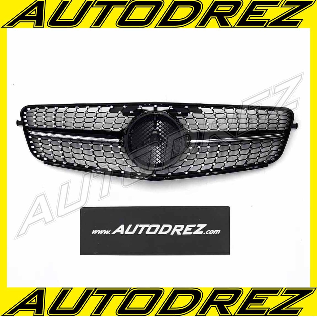 Grill Grille Mercy Mercedes C-Class W204 AMG Diamond Coupe Black