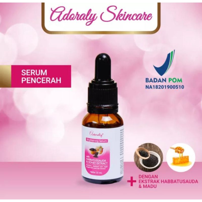 [BRIGHTENING SERUM] ADORALY SKINCARE BPOM, ORGANIK, AMAN, HALAL,PENCERAH KULIT, PERAWATAN & PELEMBAB