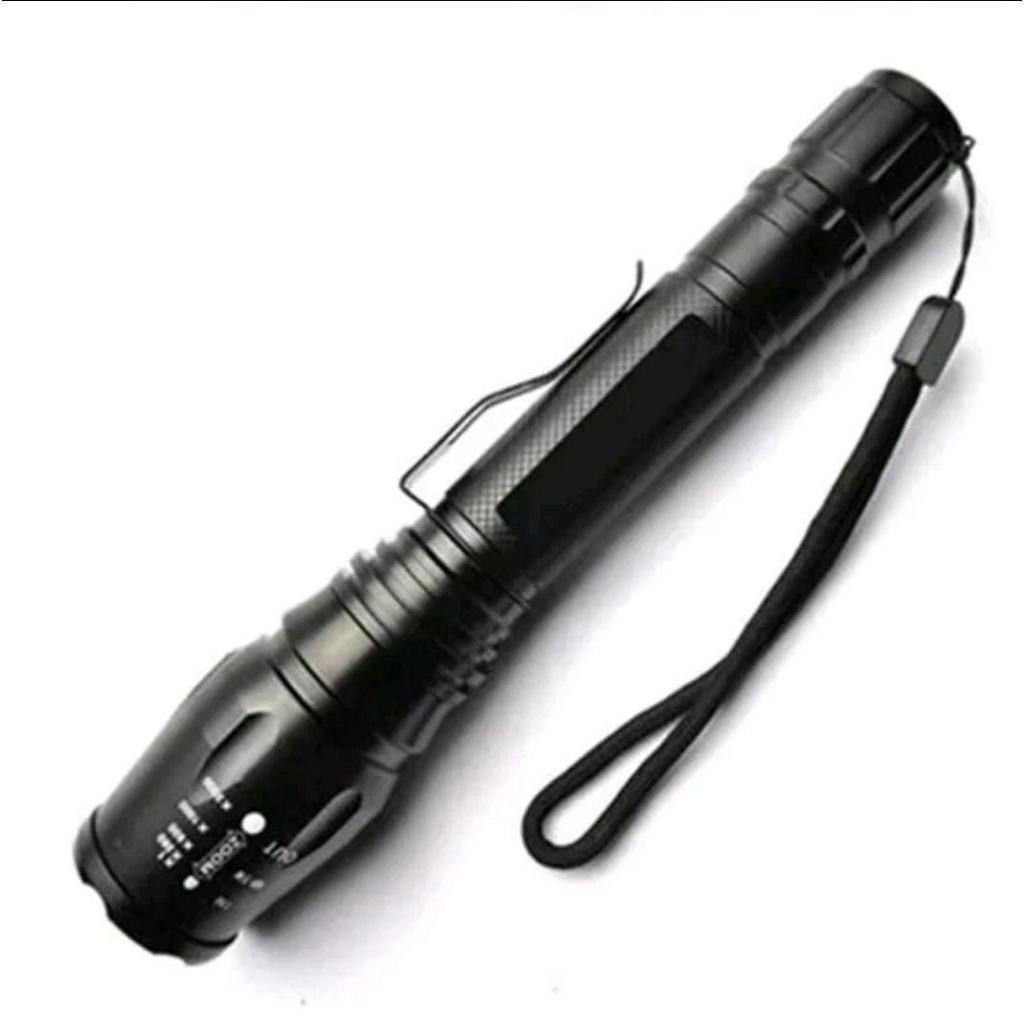 *COD* Senter LED CREE XML T6 Longda X8 3800 Lumens 2baterai dan charger - Senter Led super terang