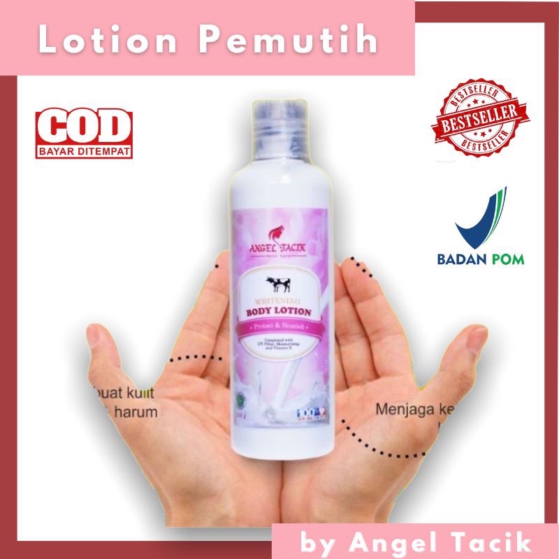 Lotion Handbody Whitening Angel Tacik Original | Pemutih Badan Ampuh