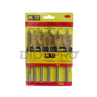 MATA BOR KAYU KIPAS BLITZ 6 PCS - FLAT WOOD DRILL BIT WOODWORKING