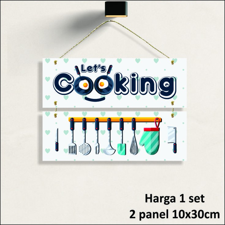 IDE202 - Pajangan Dinding Waldecor Dekorasi Hiasan rumah kamar dapur ruangan COOKING