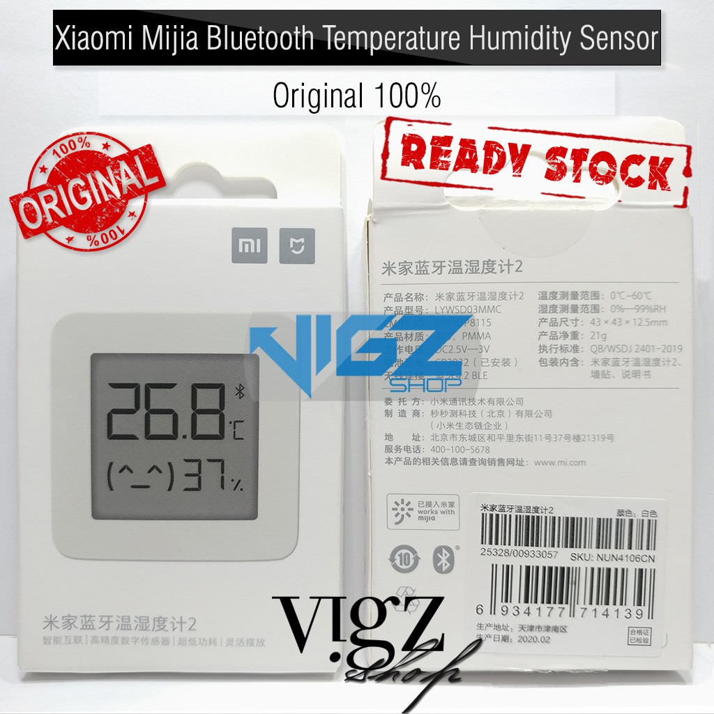 Xiaomi Mijia Bluetooth Temperature Humidity Sensor Original