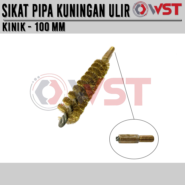 KINIK Sikat Pipa Kuningan 4" 100mm / Sikat Kawat Pipa / Tube Brush