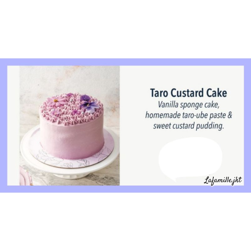 

Taro Custard Cake || Mocha Hazelnut Cake || Matcha Berry Cake