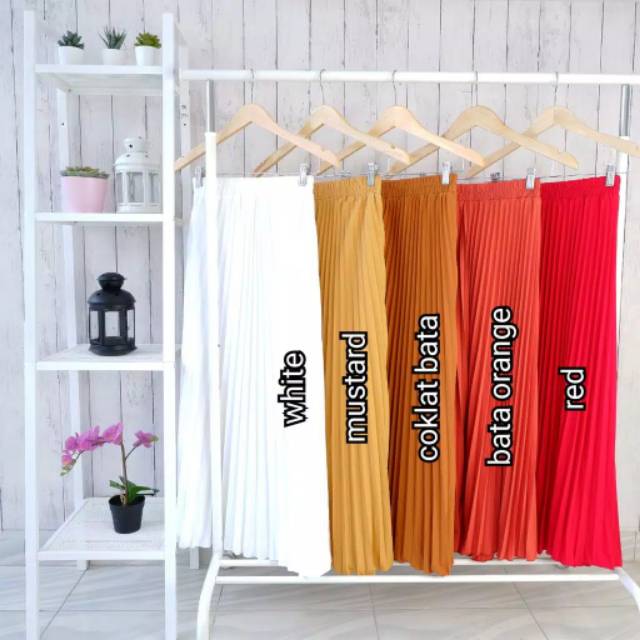 Rok pliket / Rok plisket panjang / Rok plisket premium / Rok plisket murah / Rok panjang