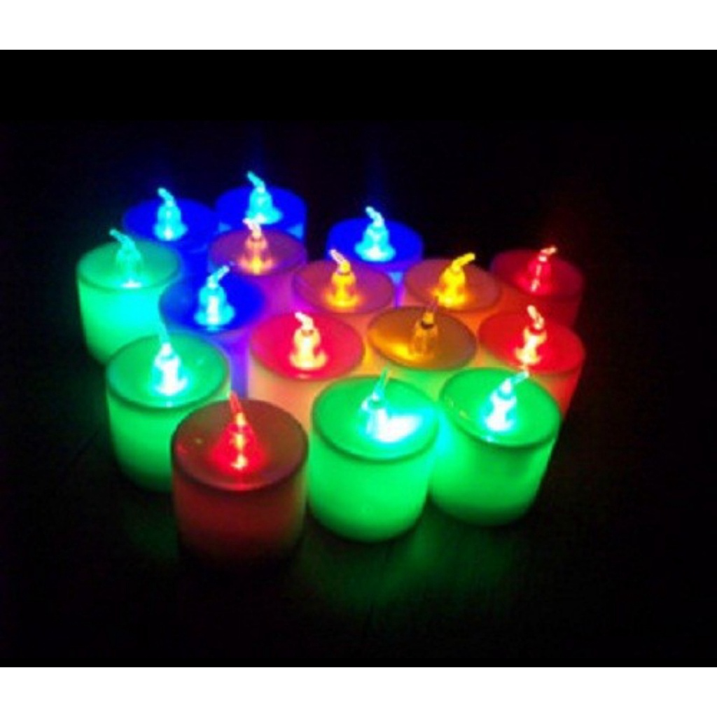 Lampu Lilin Nyala 7 Warna